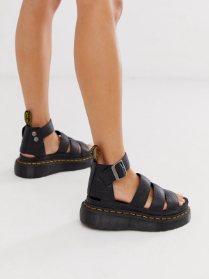 Dr Martens Clarissa Ii Quad Chunky Sandals In Black