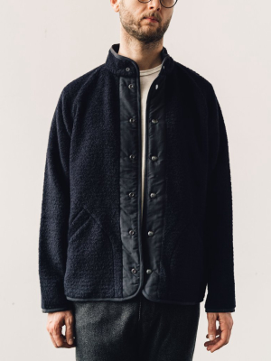 Arpenteur Contour Wool Jacket, Navy