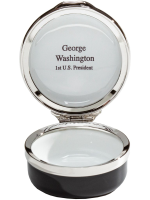 'george Washington Coin' Enamel Box