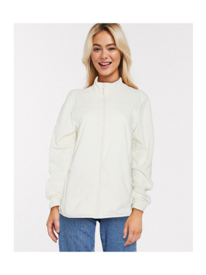 The North Face 100 Glacier Full Zip Fleece In White