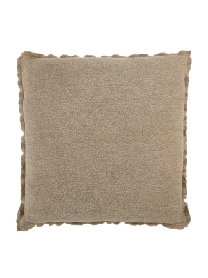 Jaipur Living Warrenton Solid Taupe Poly Throw Pillow 26 Inch