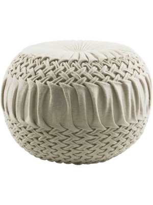 Alana Cube Cream Pouf