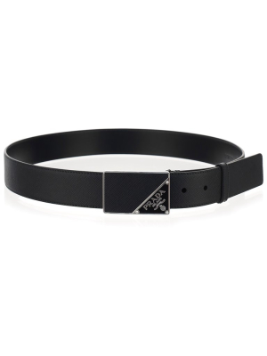 Prada Logo Buckle Belt