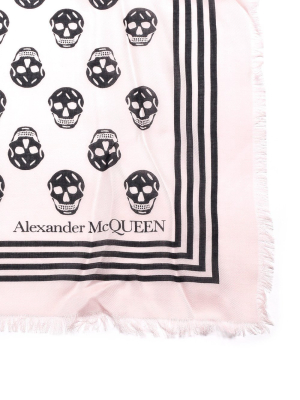 Alexander Mcqueen Biker Skull Scarf