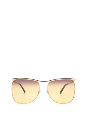 Gucci Eyewear Oversized Frame Sunglasses