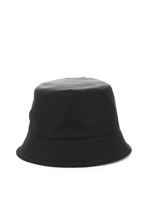 Prada Re-nylon Logo Plaque Bucket Hat