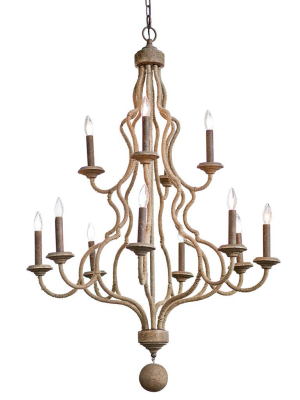 Jute Chandelier By Coastal Living