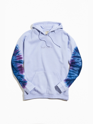 Self Care Tie-dye Hoodie Sweatshirt