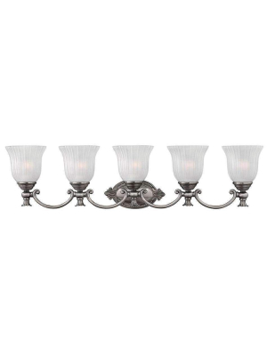 Bath Francoise Bath Five Light Polished Antique Nickel