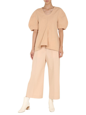 Jil Sander Wide-leg Cropped Trousers