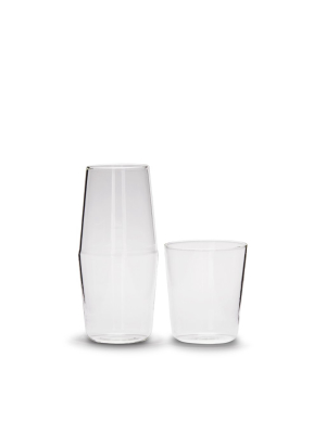 Luisa Bonne Nuit Carafe And Cup In Clear