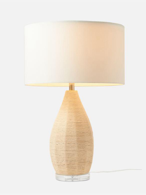 Thatcher Table Lamp Cream Rope