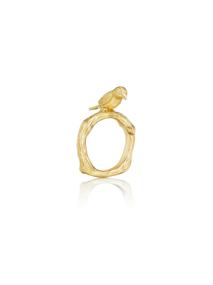 Wonderland Lovebird Twig Ring