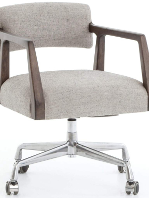 Tyler Desk Chair, Ives White Grey