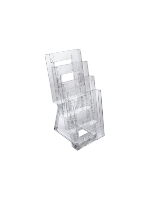 Azar Four-tier Modular Bifold Brochure Holder 2ct