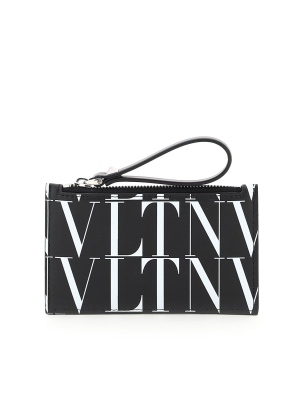 Valentino Vltn Times Zipped Cardholder