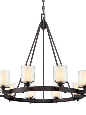 Arcadia 10lt Chandelier French Iron