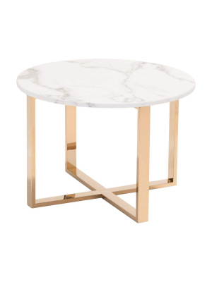 Globe End Table, Gold