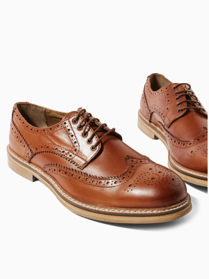 Tan Leather Luna Brogues