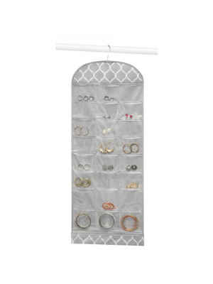 Whitmor Hanging Jewelry Organizer Gray