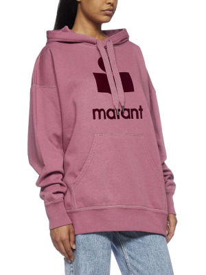 Isabel Marant Étoile Logo Flocked Hoodie