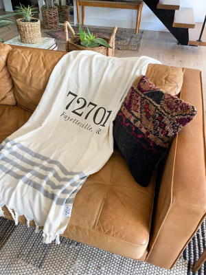 Home Town Zip Code Throw Blanket