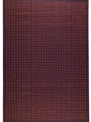 Palmdale Collection Hand Woven Wool And Felt Area Rug In Brown