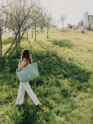 Hana Canvas Boat Bag - Matcha