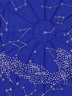 Baby Constellation Quilt - Cobalt