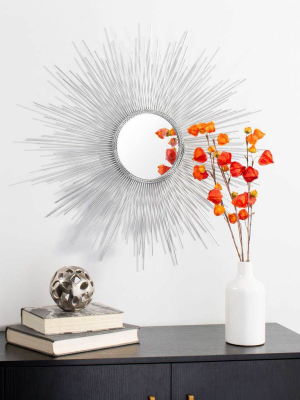 Empress Sunburst Mirror Silver