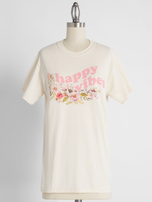 Happy Vibes Graphic Tee