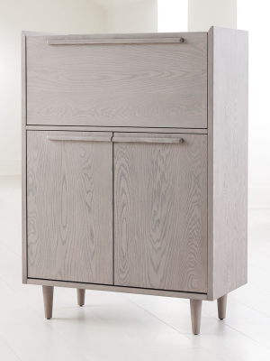 Tate Stone Bar Cabinet With Light