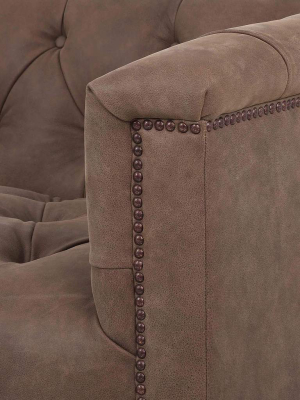 Maxx Leather Sofa, Umber Grey
