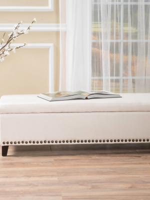 Isra Storage Ottoman - Beige - Christopher Knight Home