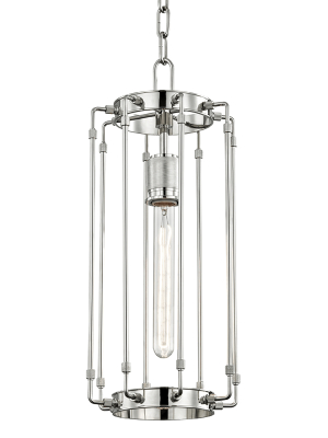 Hudson Valley Lighting Hyde Park Pendant - Polished Nickel