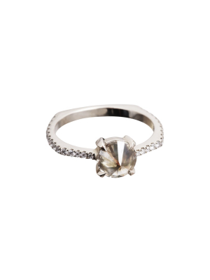 Grey Diamond Ring