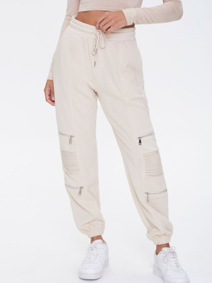 Ladder Cutout Ankle Joggers