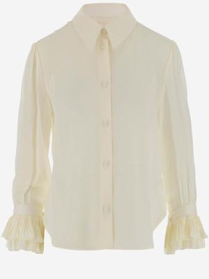 Khaite Ruffled Sleeves Shirt