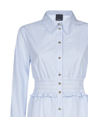 Pinko Peplum Waist Checked Shirt