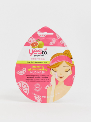 Yes To Grapefruit Vitamin C Brightening Mud Mask (single Use)