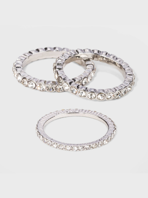 Crystal Rhodium Ring Set - A New Day™