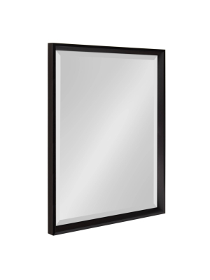20" X 26" Calter Framed Wall Mirror Black - Kate And Laurel