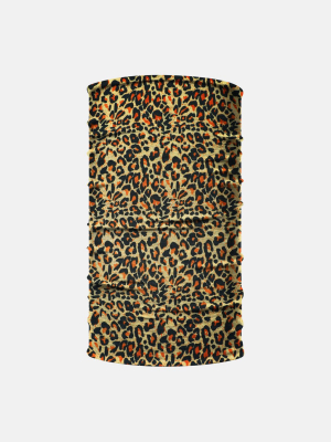 Leopard Orange Animal Print Neck Gaiter