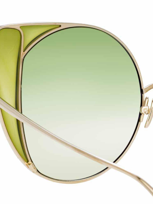 Linda Farrow Austin C1 Cat Eye Sunglasses