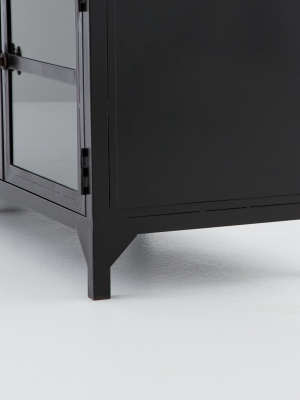 Shadow Box Media Console In Black