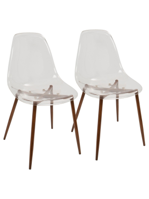 Set Of 2 Clara Modern Dining Chair - Lumisource