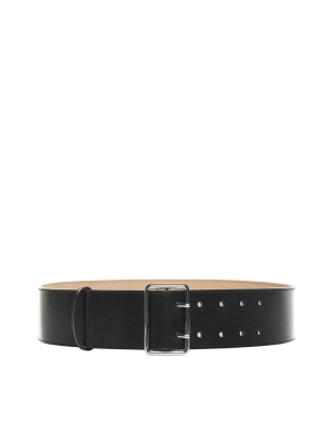 Alexander Mcqueen Wide Buckle Military Belt