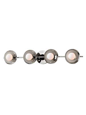 Hudson Valley Lighting Julien 4-bulb Vanity Lamp - Polished Nickel & Opal Matte