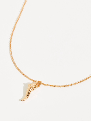 Joy Dravecky Italian Horn Charm Pendant