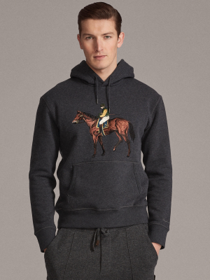 Embroidered Fleece Hoodie